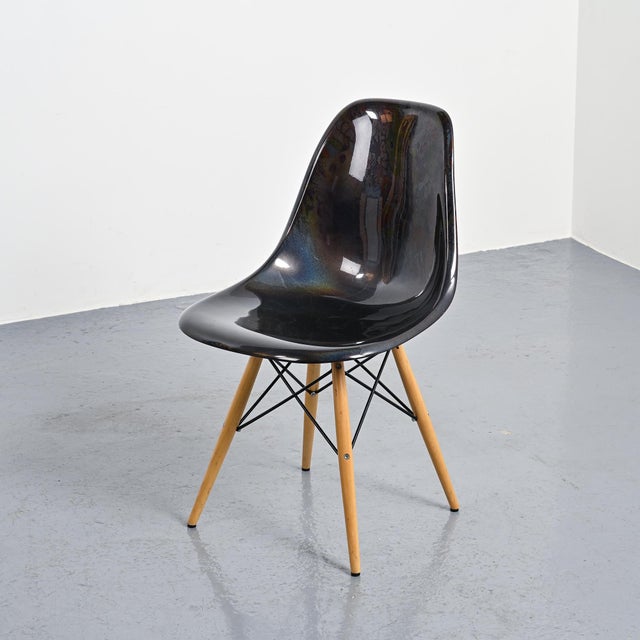 Black Eames Chair in Resin, 2000 For Sale - Image 6 of 16
