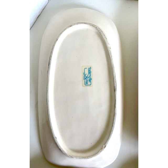 1960s Set of 8 Ceramic Asparagus Dishes by Taste Setter For Sale In Los Angeles - Image 6 of 7
