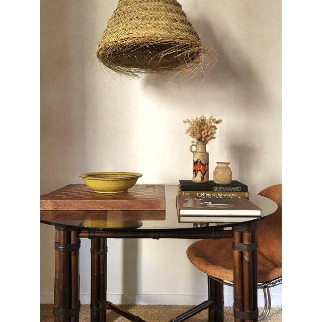 Round Smoked Glass Table, 1970s For Sale - Image 3 of 3