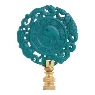 Chinese Taijitu Symbol Lamp Finial For Sale