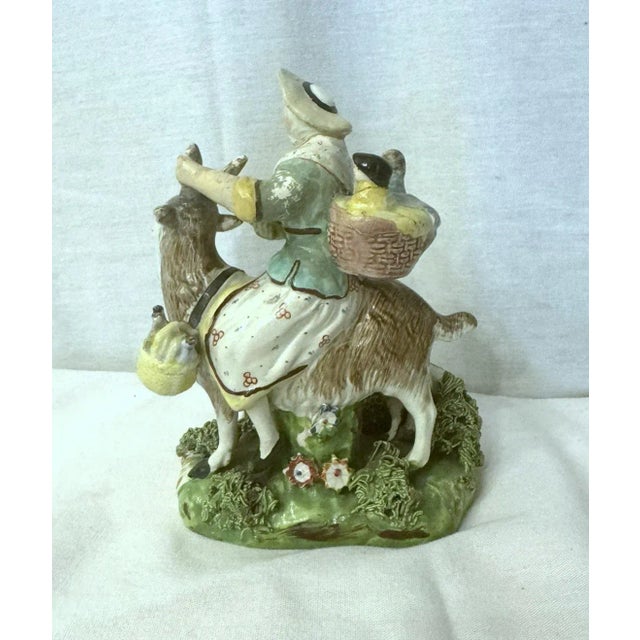 Brown Early 19th Century Staffordshire Figure of the Welsh Tailor's Wife For Sale - Image 8 of 11