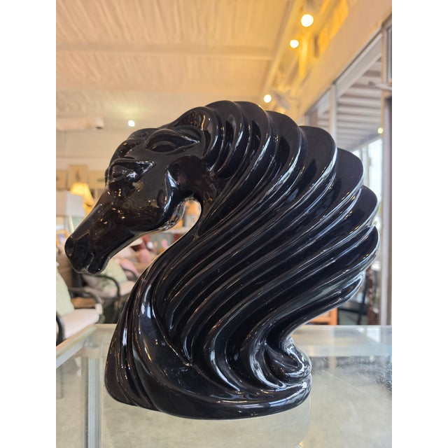 1970s Ceramic Horse Head For Sale - Image 10 of 16