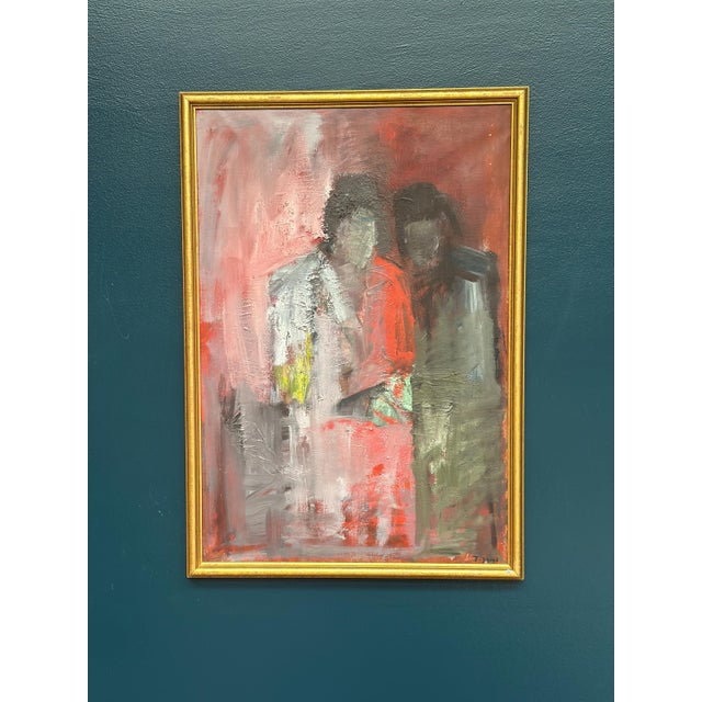 Ingvar Jigrud, The Two, 1960s, Oil on Canvas For Sale - Image 18 of 18