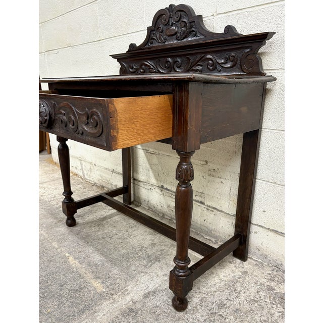 Antique English 19th Century Matthew Rose & Sons Console Table Buffet Sideboard For Sale In Kansas City - Image 6 of 11