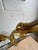 Pair Italian Rococo Revival Giltwood Wall Consoles With Black Marble Tops For Sale - Image 10 of 10