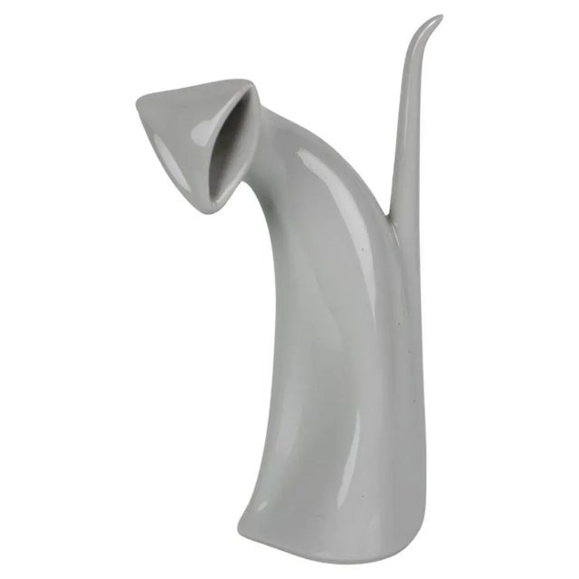 Mid-Century Ceramic Cat Sculpture, 1960s For Sale - Image 9 of 9
