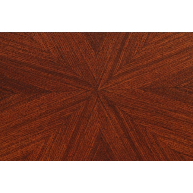 Brown French Court Galleries Rococo Style Round Inlaid Side Table For Sale - Image 8 of 15