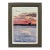 North Light, Pink Sunset, Original Painting by Julia Lawing, Framed For Sale