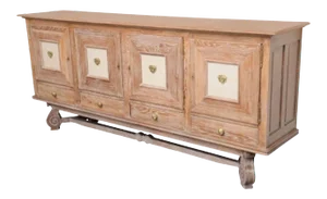 French Art Deco Buffet in the Style of Charles Moreux With Medusa Heads