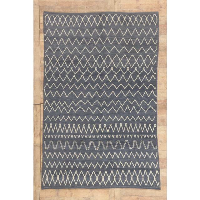 Contemporary Turkish Moroccan Rug, 06'02 X 09'06 For Sale - Image 10 of 10