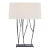 Ian K. Fowler by Visual Comfort Signature Aspen Console Lamp in Black Rust with Linen Shade For Sale