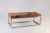 Rustic Rustic Solid Teak Top and Stainless Steel Base Coffee Table For Sale - Image 3 of 9