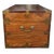 Brown Early 1900s English Camphor Wood Campaign Trunk For Sale - Image 8 of 13