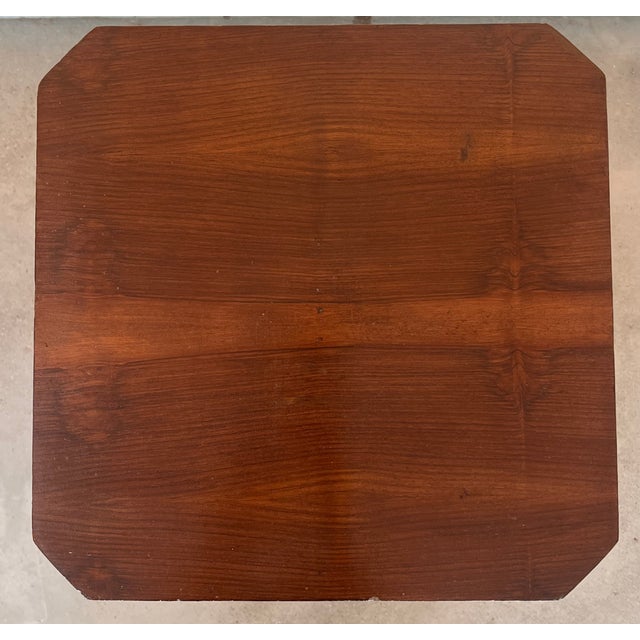 Coffee Italian Art Deco Burl Walnut Coffee Side Table With Ebonized Legs For Sale - Image 8 of 8