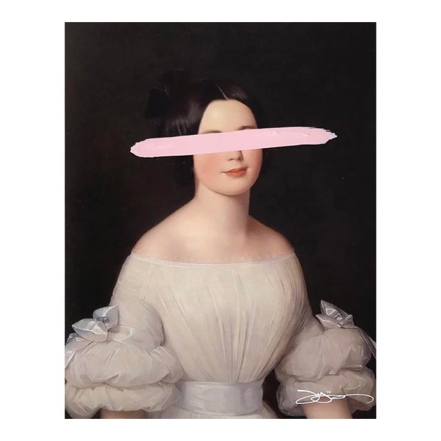 Josh Young "Emma" Mixed Media Painting For Sale