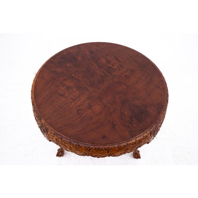 Carved Table, Western Europe, 1910s For Sale - Image 3 of 9