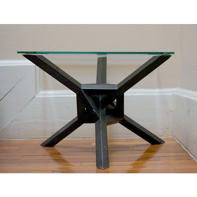 Hand Made Ebonized Wood Coffee Table For Sale - Image 11 of 13