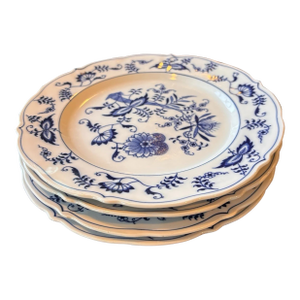 Vintage Mid-Century Modern Blue Danube Dinner Plate - Set of 4