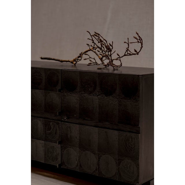 Brutalist Sideboard by J. Batenburg for M.I., Belgium 1970s For Sale - Image 12 of 15
