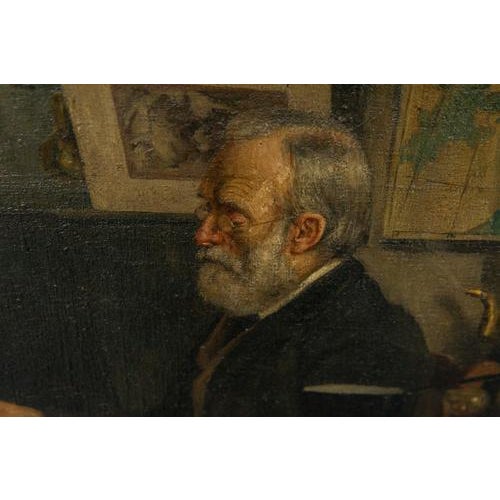 Gottfried Bachem, Collector in His Room, 1896, Oil Painting, Framed For Sale - Image 12 of 18
