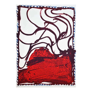 Pierre Alechinsky Lithographs N8-3 Noise 1988