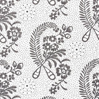 Schumacher Millicent Fabric in Blackwork For Sale