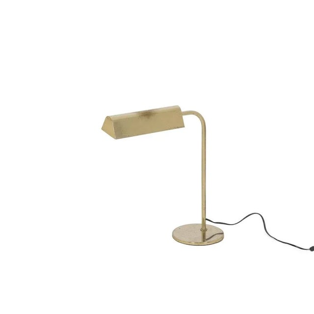 Library Lamp in Gilded Brass, 1970s For Sale - Image 9 of 9