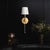 Our Auburn Sconce combines crystal and gold leaf to create a dramatic effect. A bold, circular backplate creates a...