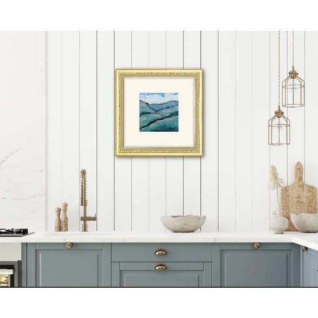 Quiet Places & Journeys — Mt. Diablo Original oil painting by L. Haas, 6 x 6 in unframed gessoed masonite panel, signed. A...