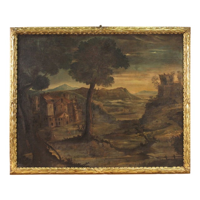 Italian Artist, Landscape, 1750, Oil on Canvas, Framed For Sale