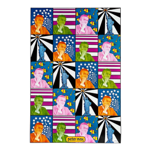 Peter Max Pop Art Poster 6 Mayor Lindsay 1970