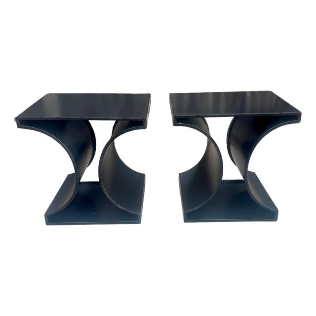 Noir Trading "Alec" Side Tables, a Pair For Sale