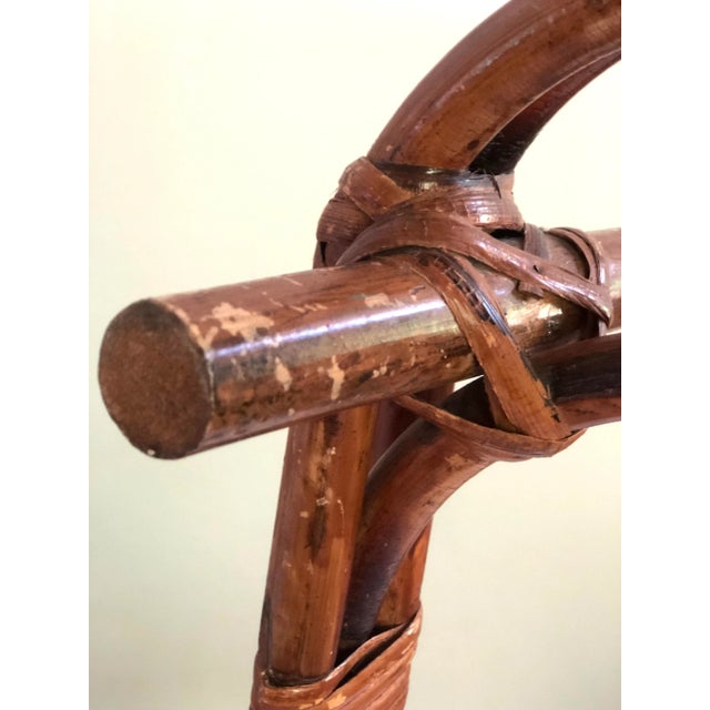 Mid 20th Century Vintage Mid-Century Rattan Albini-Style Rocking Horse For Sale - Image 5 of 8