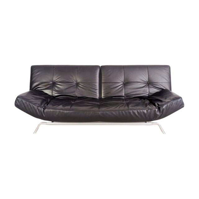 Smala Sofa in Black Leather from Ligne Roset, France For Sale - Image 18 of 18