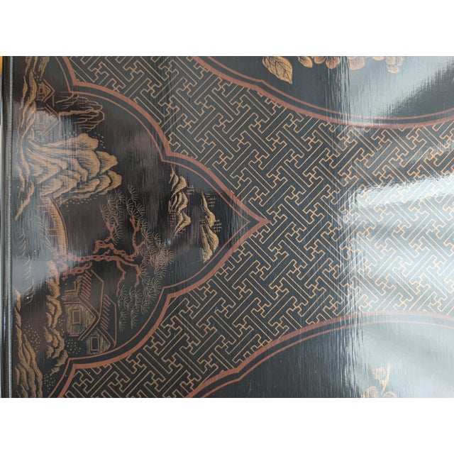 Vintage Drexel Heritage Ming Treasures Console Table – Hand-Painted Birds & Flowers For Sale - Image 14 of 14