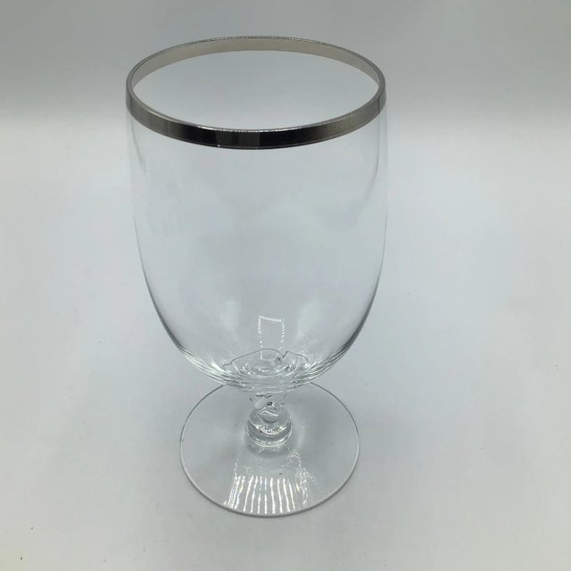 Platinum Rim Cocktail Glasses-Set of 4 For Sale - Image 9 of 12