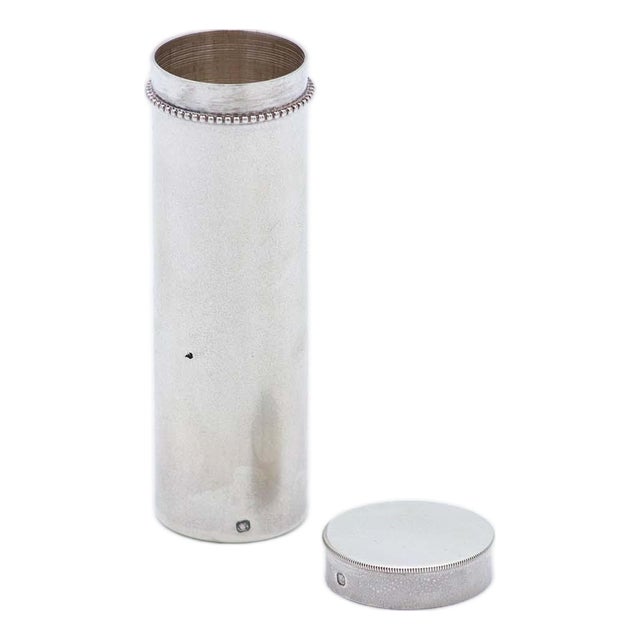 Silver Coin Purse with Stripe For Sale