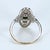 Victorian Antique 18k White Gold Ring With Diamond & Size 5.25 For Sale - Image 3 of 4