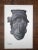 Realism Vintage . Serigraphs-Listed American Artist-Mayan/Incan-Masks-A Pair For Sale - Image 3 of 5