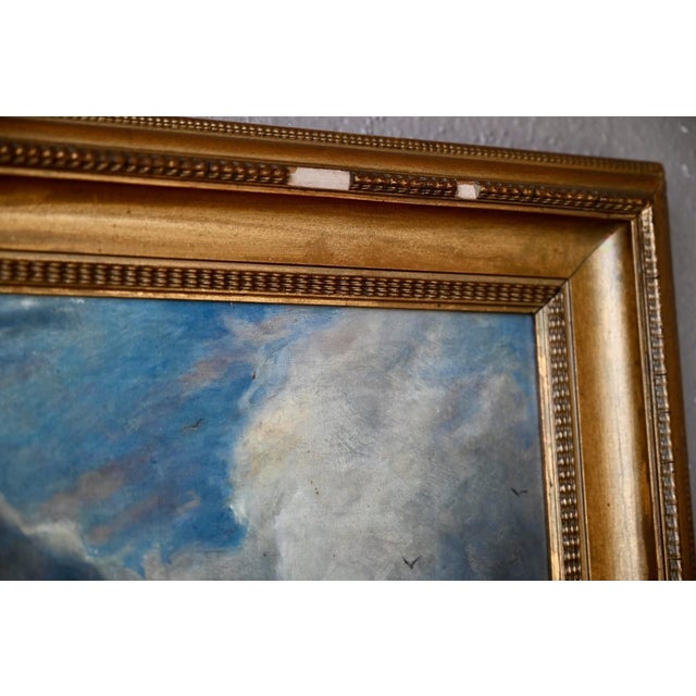 1920s Romantic Landscape, 1920s, Oil Painting on Canvas, Framed For Sale - Image 5 of 11