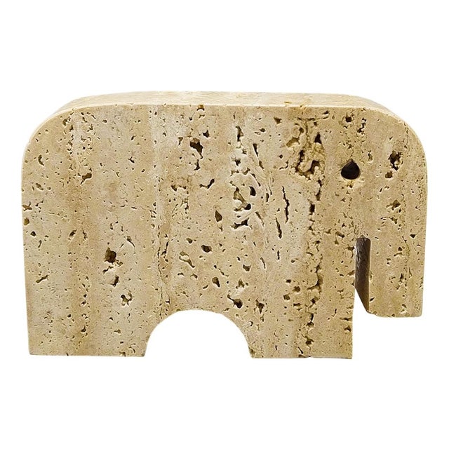 Stone Elephant Sculpture by Mari for F.lli Mannelli, 1970s For Sale - Image 7 of 7