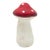 Hand Painted Ceramic Mushroom Red Cap With White Polka Dots For Sale