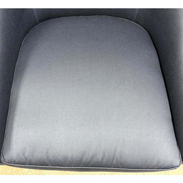Navy Blue Laura Kirar for Baker Furniture Neue Lounge Chairs, Pair For Sale - Image 8 of 12