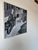 Striking 1985 oil on canvas cityscape by N. Cianfrani, rendered in an elegant monochromatic grayscale palette. The...