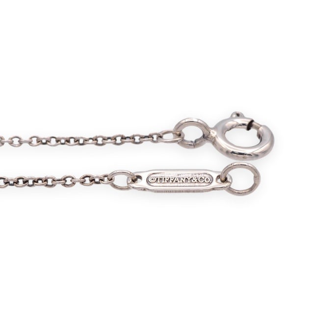 Tiffany and Co. Tiffany & Co. 1837 Interlocking Circles Necklace Sterling Silver & 18k Rose Gold For Sale - Image 4 of 9