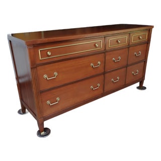 Mid Century Traditional Lowboy Dresser Attributed to Kindel Furniture For Sale