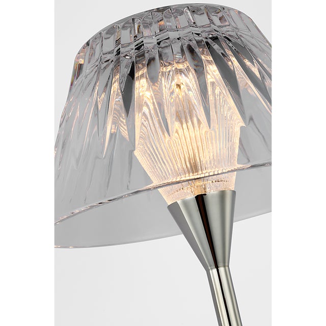 Metal Waterford for Visual Comfort Signature Blaze 14" Sconce in Polished Nickel with Clear Crystal For Sale - Image 7 of 12