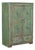 Antique Indian Painted Teakwood Small Armoire, C. 1880 For Sale