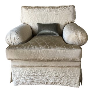 Modern Upholsterd Lounge Chair For Sale