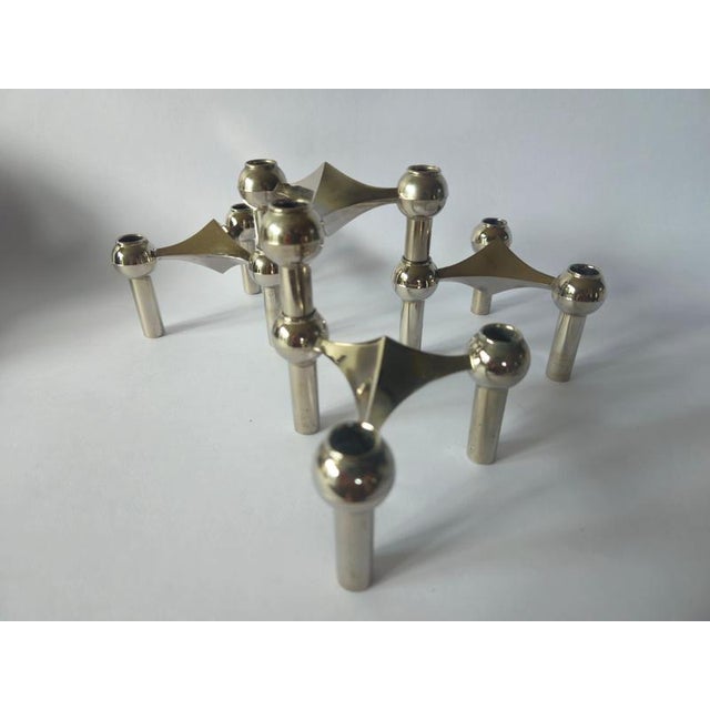 Sculptural Stackable Candleholders by Stoffi & Nagel for BMF Nagel, 1970, Set of 4 For Sale - Image 12 of 15